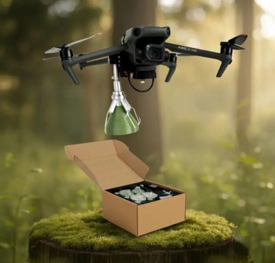FlyNet-Kit 1 - Netzwerfer für Kommerzielle Drohnen FlyNet-Kit 1 - Netzwerfer für DJI Mavic 3, Autel und Matrix Drohnen*